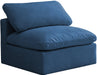 Plush Velvet Standard Cloud Modular Armless Chair - Sterling House Interiors