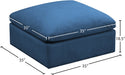 Plush Velvet Standard Cloud Modular Ottoman - Sterling House Interiors
