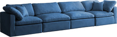 Plush Velvet Standard Cloud Modular Sofa - Sterling House Interiors