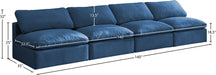 Plush Velvet Standard Cloud Modular Sofa - Sterling House Interiors