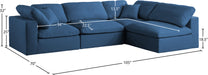 Plush Velvet Standard Cloud Modular Sectional - Sterling House Interiors