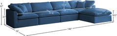 Plush Velvet Standard Cloud Modular Sectional - Sterling House Interiors