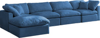 Plush Velvet Standard Cloud Modular Sectional - Sterling House Interiors
