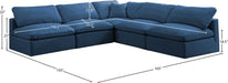 Plush Velvet Standard Cloud Modular Sectional - Sterling House Interiors