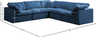 Plush Velvet Standard Cloud Modular Sectional - Sterling House Interiors