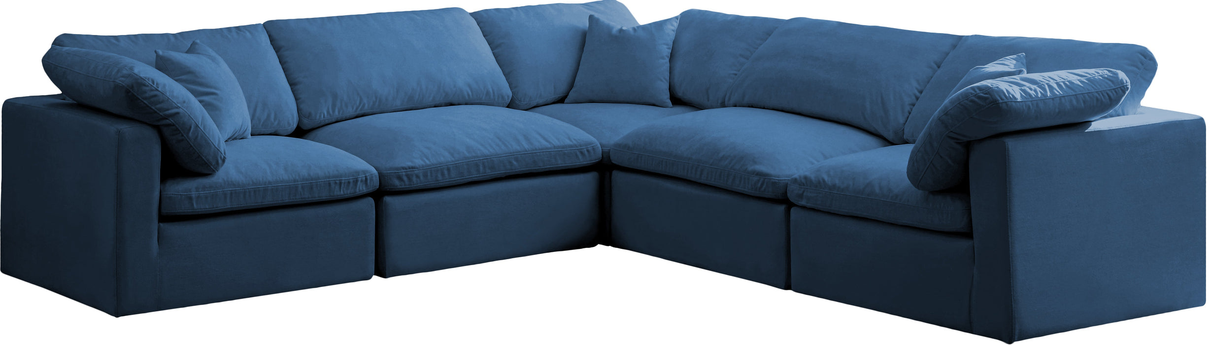 Plush Velvet Standard Cloud Modular Sectional - Sterling House Interiors