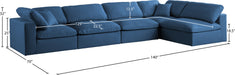Plush Velvet Standard Cloud Modular Sectional - Sterling House Interiors