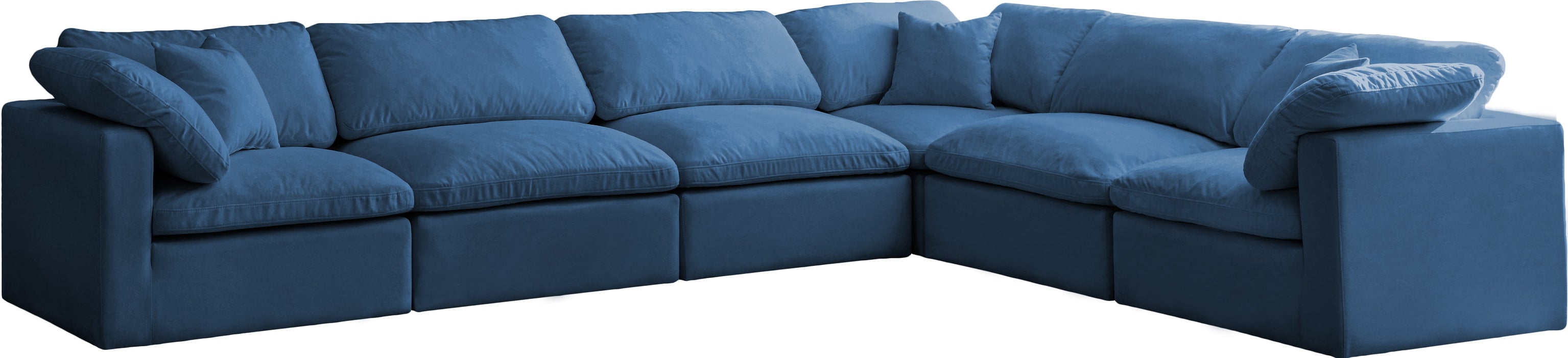 Plush Velvet Standard Cloud Modular Sectional - Sterling House Interiors