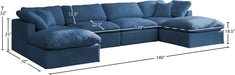 Plush Velvet Standard Cloud Modular Sectional - Sterling House Interiors