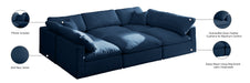 Plush Velvet Standard Cloud Modular Sectional - Sterling House Interiors