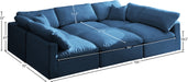Plush Velvet Standard Cloud Modular Sectional - Sterling House Interiors