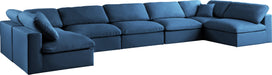 Plush Velvet Standard Cloud Modular Sectional - Sterling House Interiors