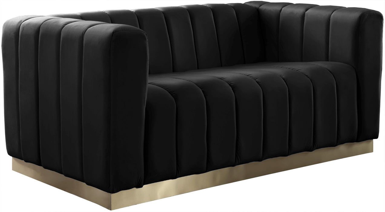 Marlon Velvet Loveseat - Sterling House Interiors