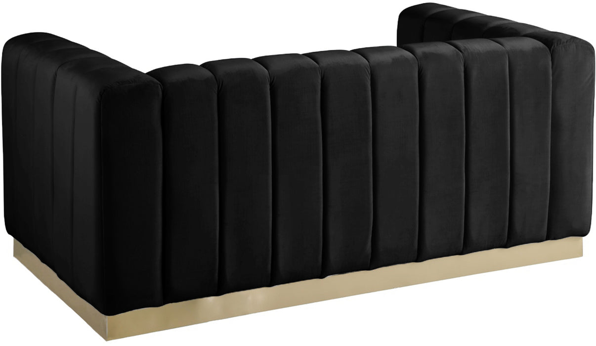 Marlon Velvet Loveseat - Sterling House Interiors