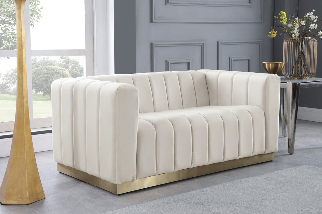 Marlon Velvet Loveseat - Sterling House Interiors