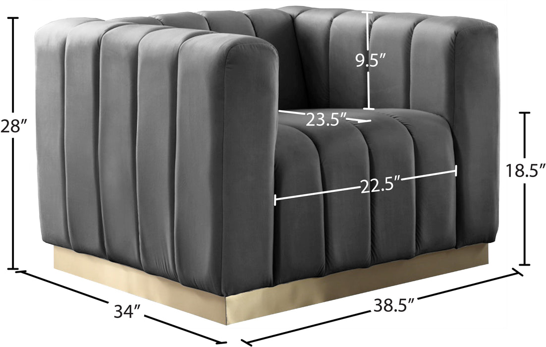 Marlon Velvet Chair - Sterling House Interiors