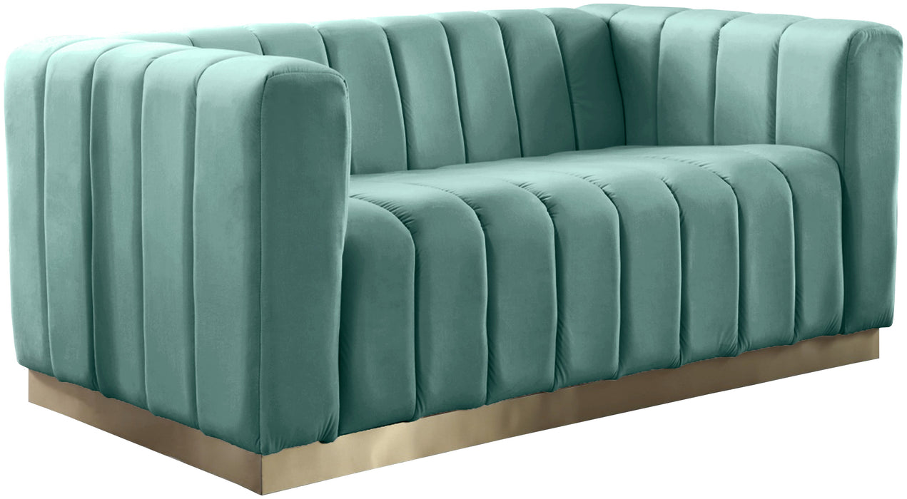 Marlon Velvet Loveseat - Sterling House Interiors