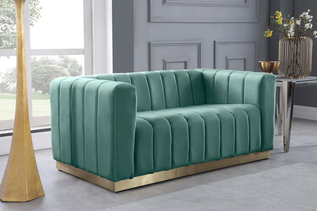 Marlon Velvet Loveseat - Sterling House Interiors