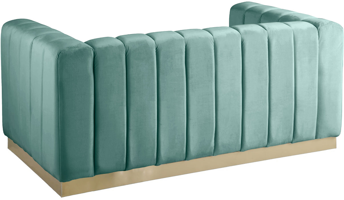 Marlon Velvet Loveseat - Sterling House Interiors