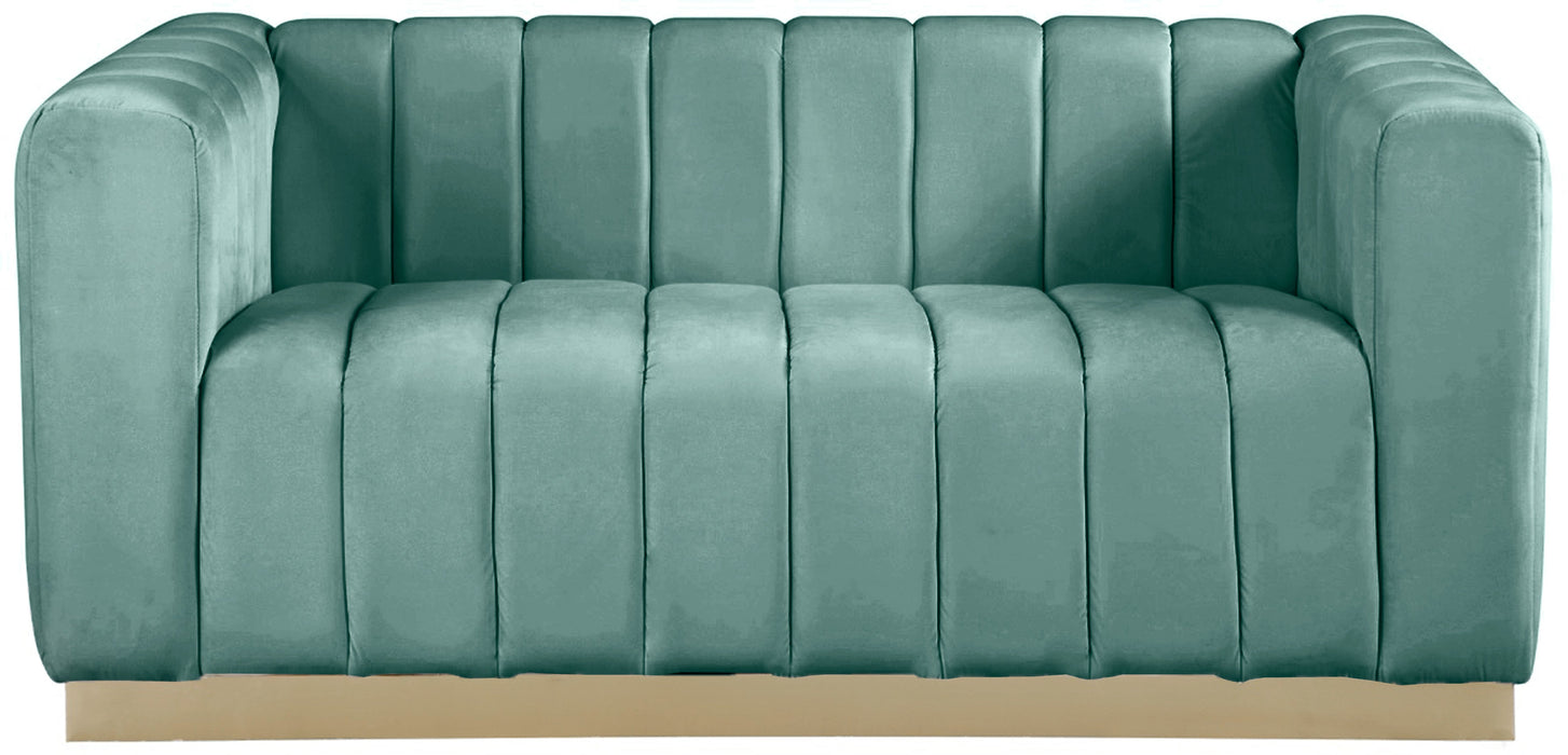 Marlon Velvet Loveseat - Sterling House Interiors