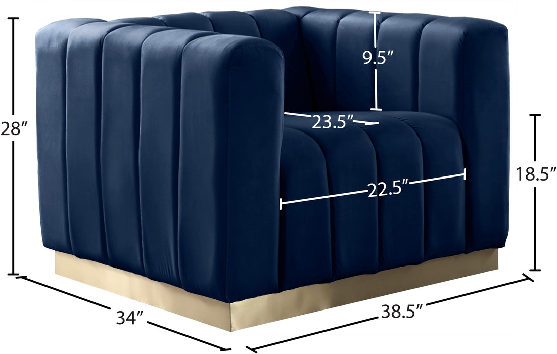 Marlon Velvet Chair - Sterling House Interiors