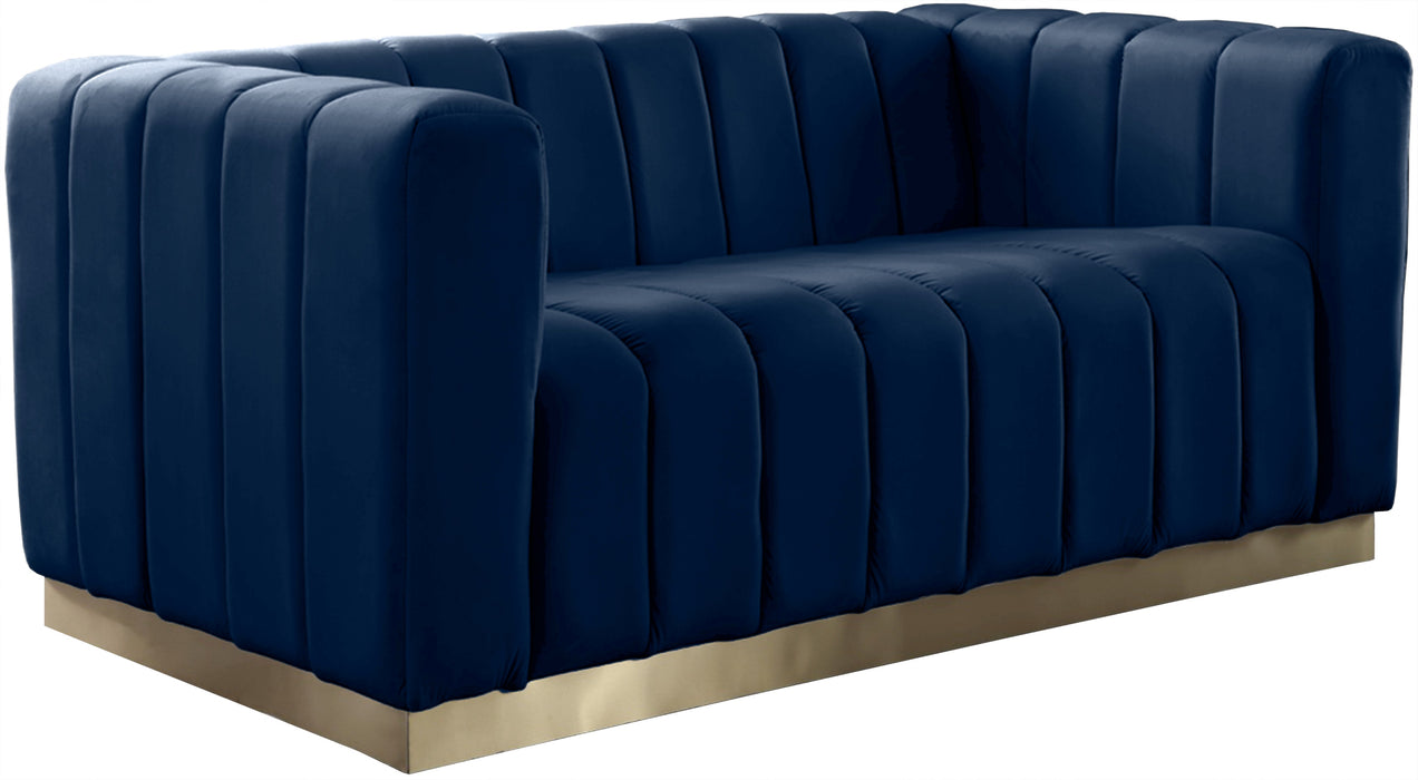 Marlon Velvet Loveseat - Sterling House Interiors