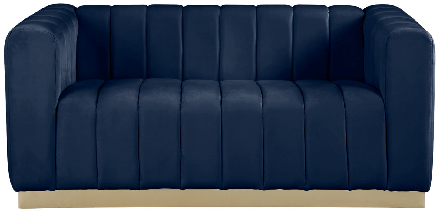 Marlon Velvet Loveseat - Sterling House Interiors