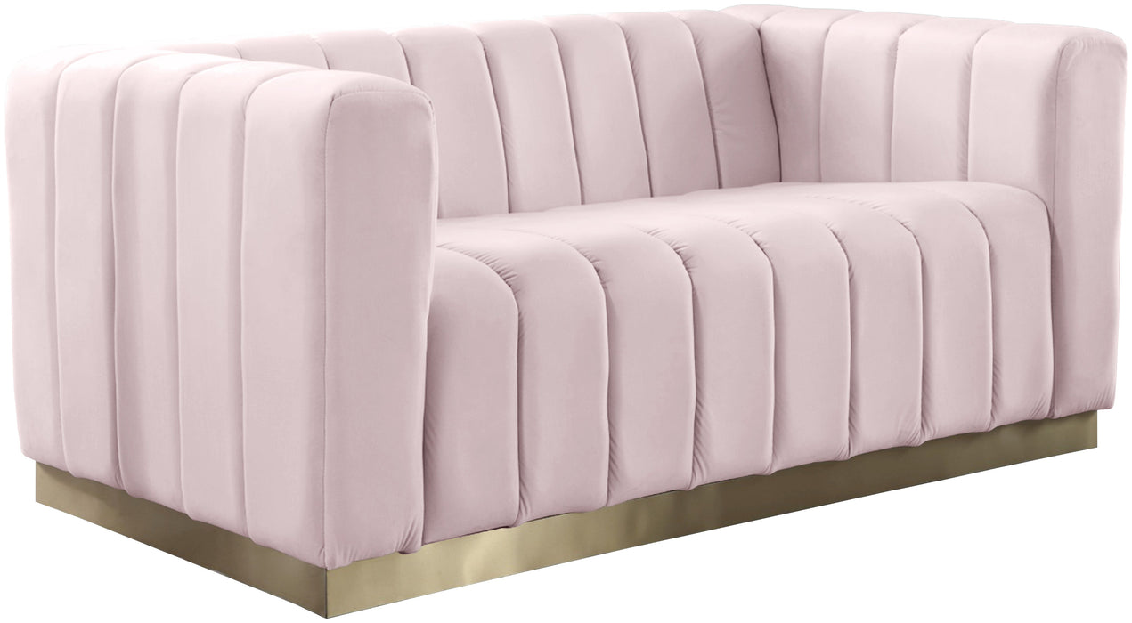 Marlon Velvet Loveseat - Sterling House Interiors