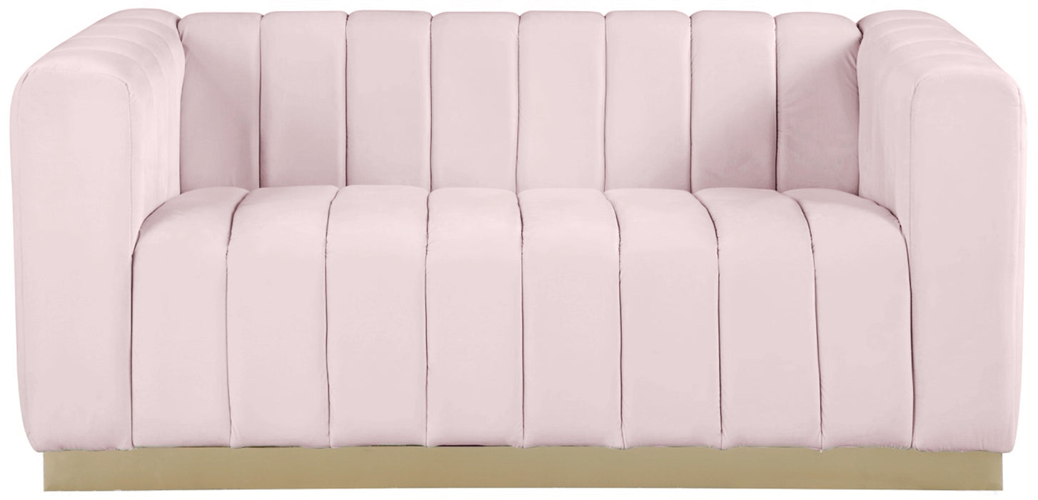 Marlon Velvet Loveseat - Sterling House Interiors