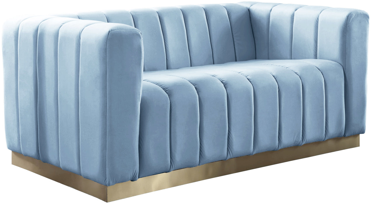 Marlon Velvet Loveseat - Sterling House Interiors