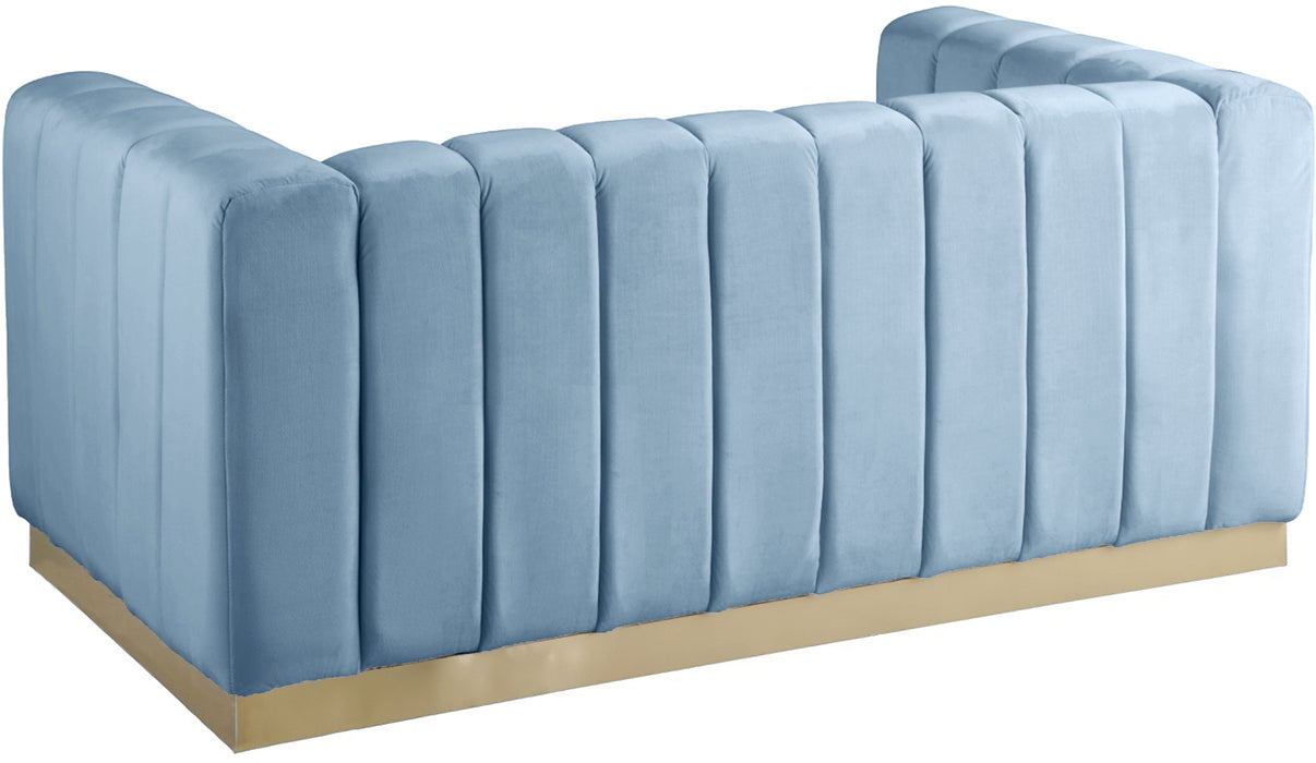 Marlon Velvet Loveseat - Sterling House Interiors