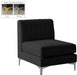 Alina Velvet Armless Chair - Sterling House Interiors