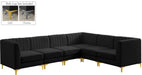 Alina Velvet Modular Sectional - Sterling House Interiors