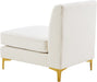 Alina Velvet Armless Chair - Sterling House Interiors