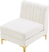 Alina Velvet Armless Chair - Sterling House Interiors