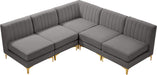 Alina Velvet Modular Sectional - Sterling House Interiors