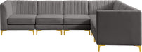 Alina Velvet Modular Sectional - Sterling House Interiors