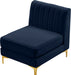 Alina Velvet Armless Chair - Sterling House Interiors