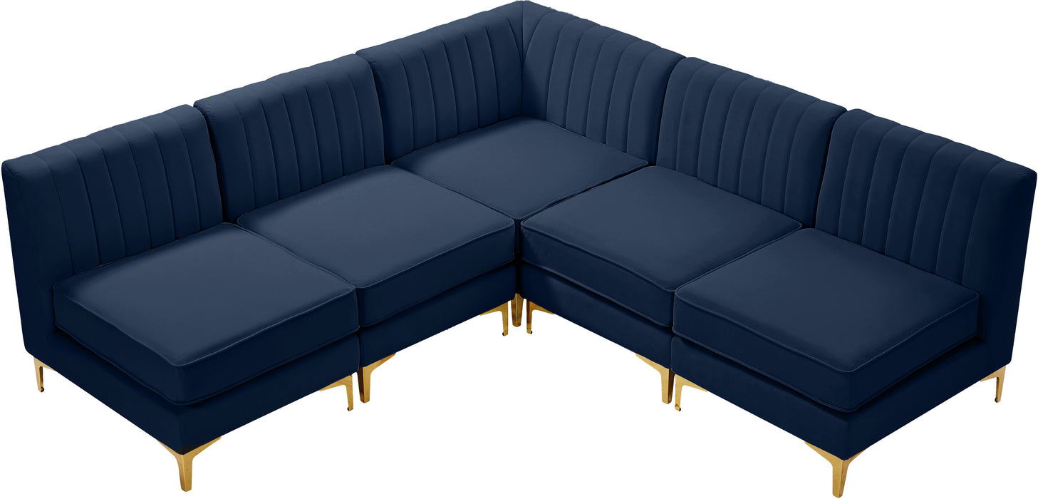 Alina Velvet Modular Sectional - Sterling House Interiors