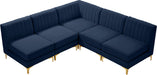 Alina Velvet Modular Sectional - Sterling House Interiors