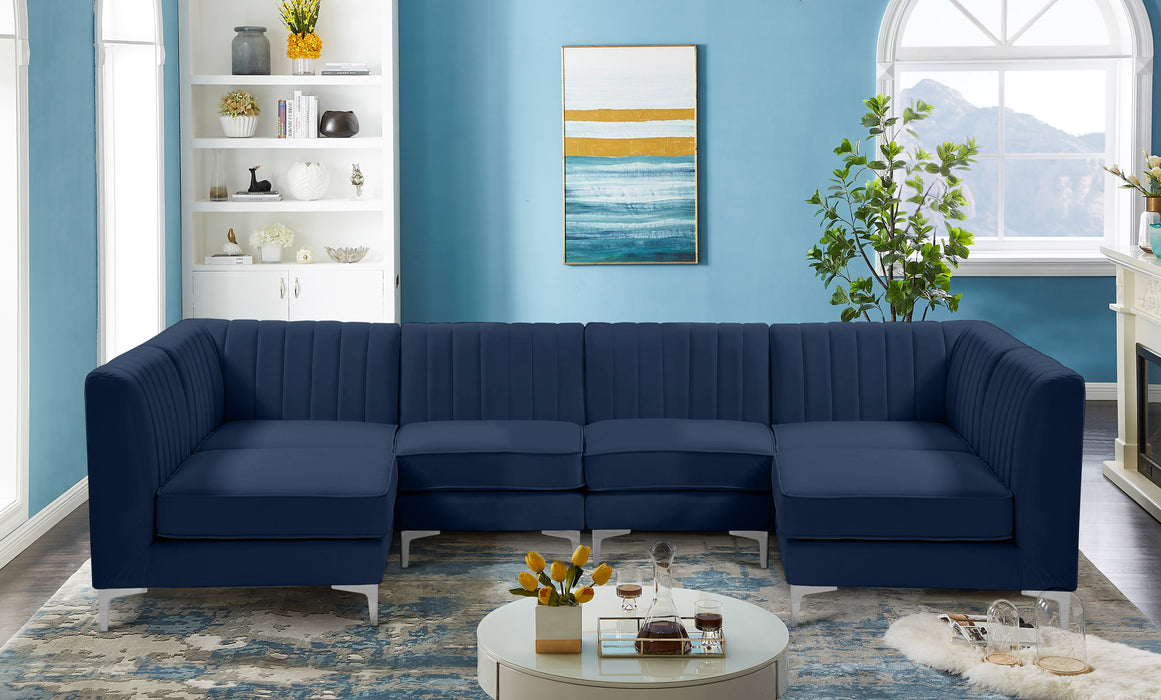Alina Velvet Modular Sectional - Sterling House Interiors