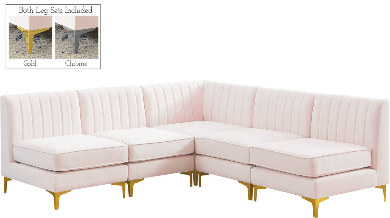 Alina Velvet Modular Sectional - Sterling House Interiors