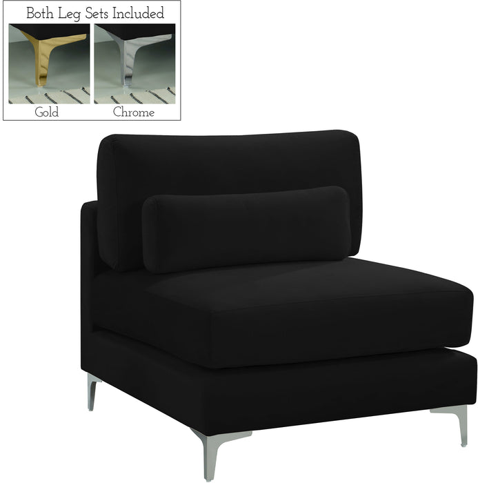 Julia Velvet Modular Armless Chair - Sterling House Interiors