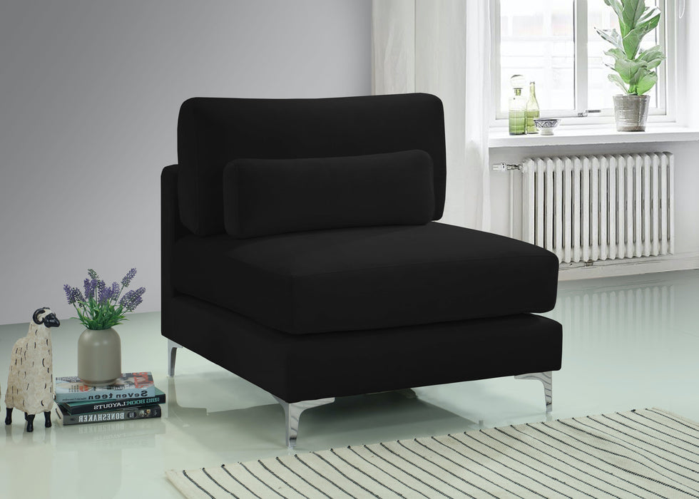Julia Velvet Modular Armless Chair - Sterling House Interiors