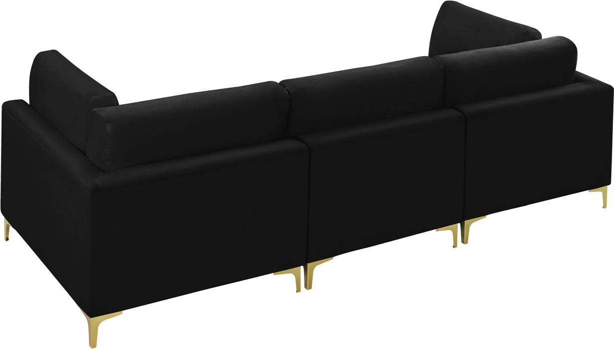 Julia Velvet Modular Sofa (3 Boxes) - Sterling House Interiors