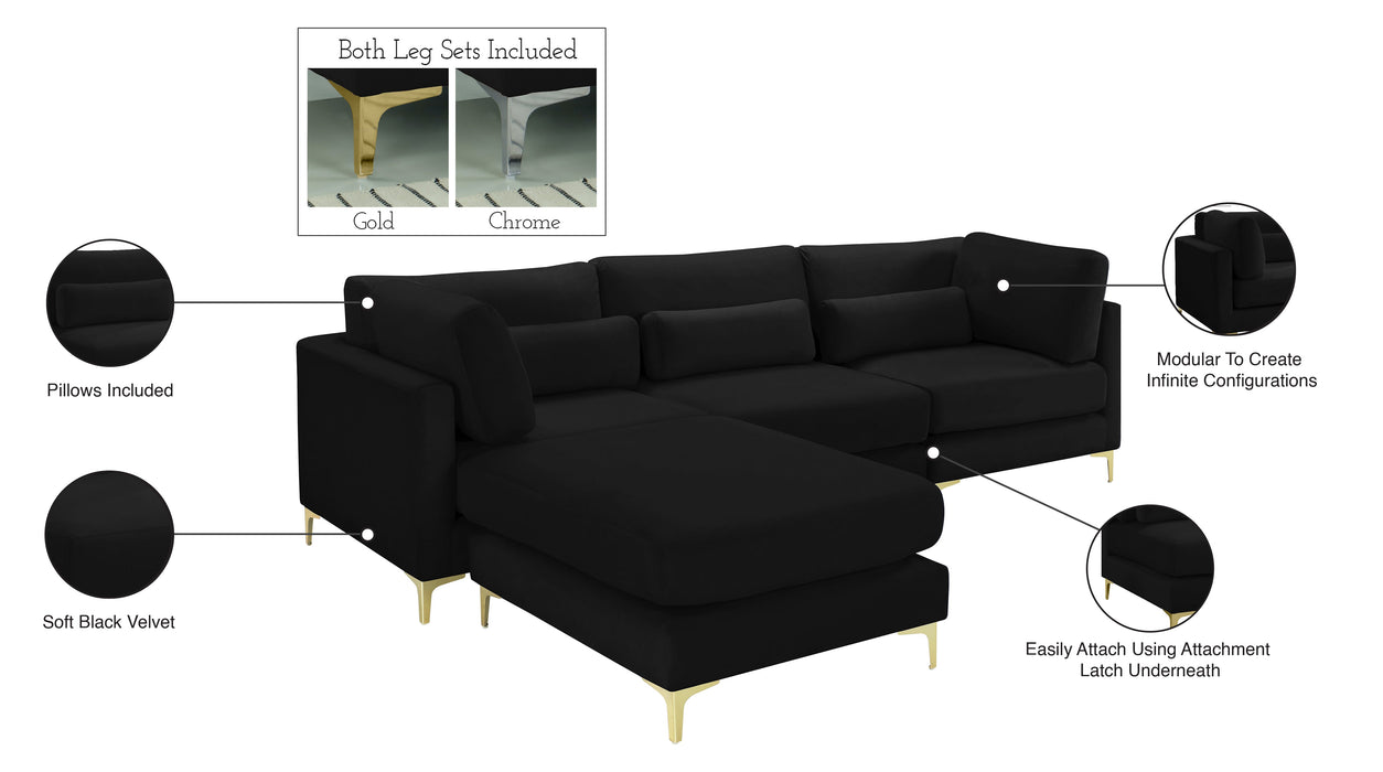 Julia Velvet Modular Sectional (4 Boxes) - Sterling House Interiors