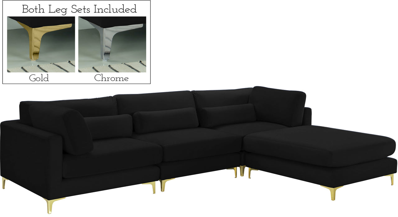 Julia Velvet Modular Sectional (4 Boxes) - Sterling House Interiors