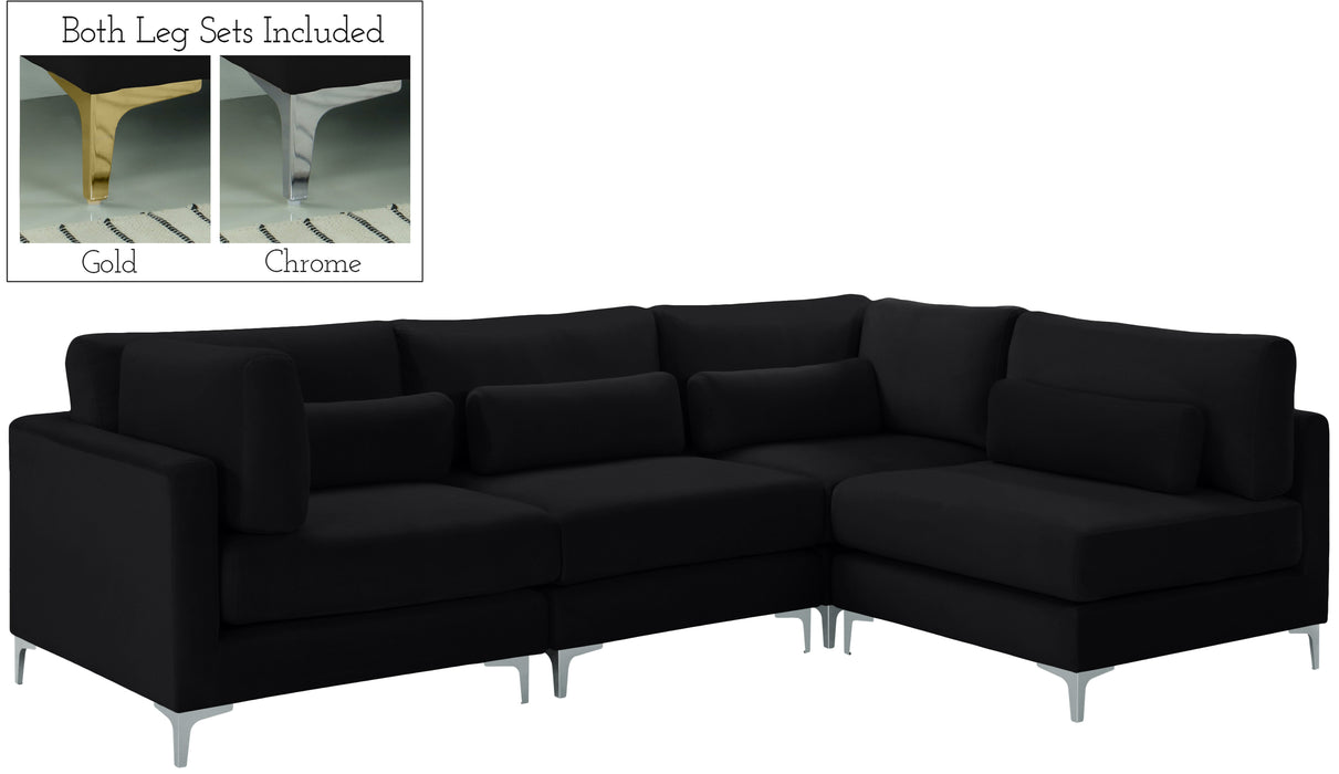 Julia Velvet Modular Sectional (4 Boxes) - Sterling House Interiors