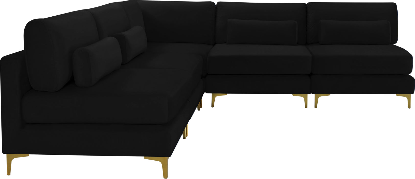 Julia Velvet Modular Sectional (5 Boxes) - Sterling House Interiors