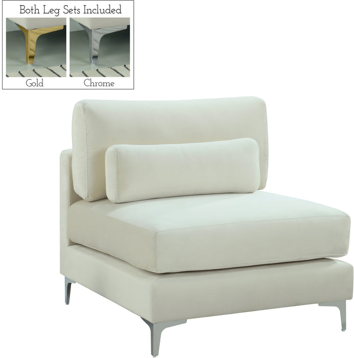 Julia Velvet Modular Armless Chair - Sterling House Interiors